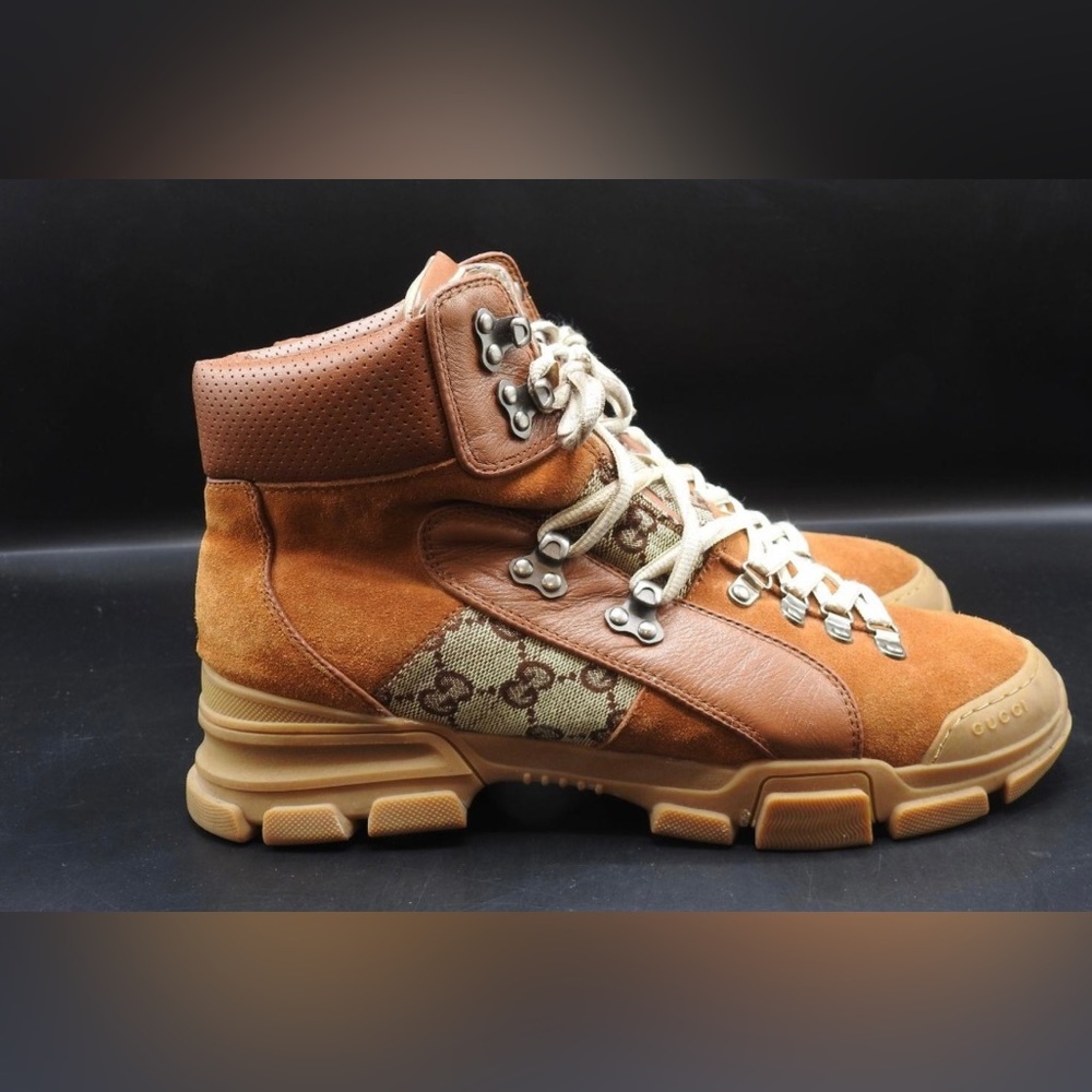 Original Journey GG Leather Trekking Boots Men size 11.5 US - Picture 4 of 17